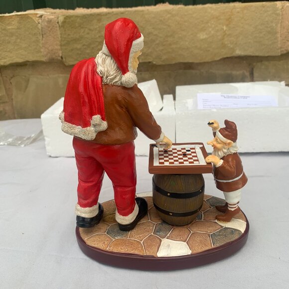 UT LONGHORNS LTD NEW Santa Checkers Figurine, The Memory Company, Univ of TEXAS - Picture 6 of 13
